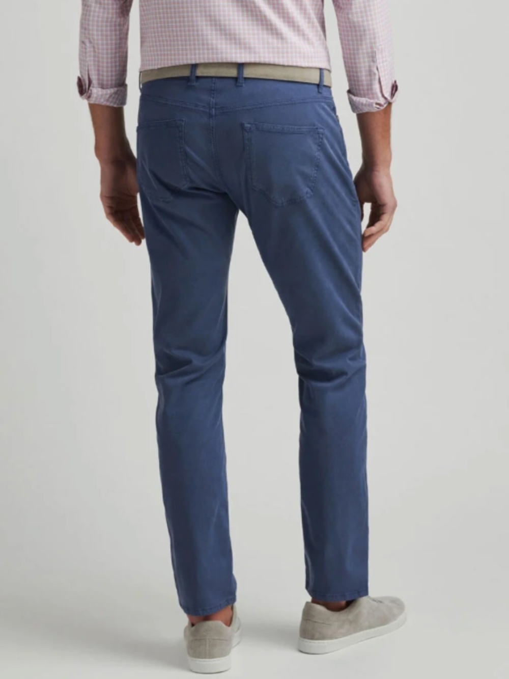 Peter Millar Men's Size 33x32 Blue Pearl Wayfare Five-Pocket Pant MSRP $200